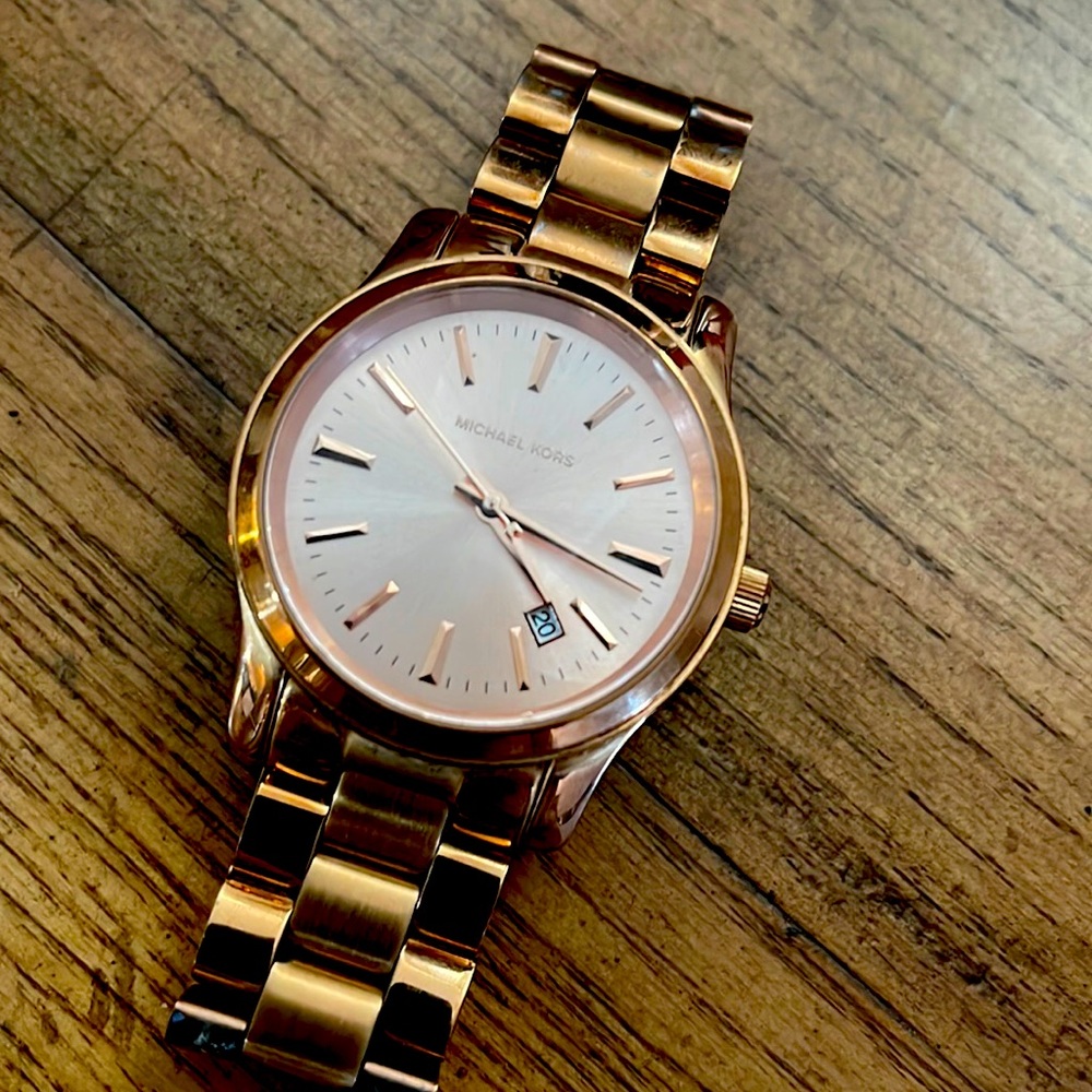 Copper Tone Michael Kors Watch  Rolex Style M L Wrist  Firm